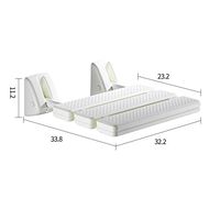 Shower seat,Folding seats Wall mount Wall stool Changing shoes stool Plastic For adults Elderly Bathroom Corridor Rest-White