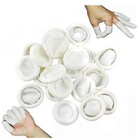 260 Pcs Disposable Latex Finger Cots Anti-Static Rubber Fingertips Protective Finger Gloves for Electronic Repair Medical Application Jewelry Cleaning Nail Art