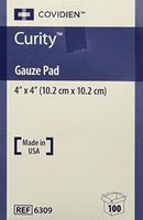 Kendall Healthcare Curity Sterile Gauze Pad, 4" L x 4" W, 12 ply (Box of 100 Each)