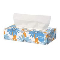 Kimberly-Clark Professional* Kleenex White Facial Tissue, 2-Ply, Pop-Up Box, 100/Box