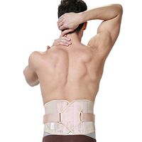 Neotech Care Back Brace for Men - Ultra Light & Breathable Fabric for Exercise - Adjustable Compression - Lower Back Belt Pain Relief (Black, XXL)