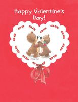Suzy's Valentines Card Collection Stationery, Rowf and Lovey Happy Valentine's Day - 10860