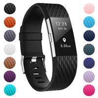 ZEROFIRE Bands Compatible for Fitbit Charge 2, Replacement Adjustable Sport Bands for Charge 2 Heart Rate Fitness Wristbands, Women Men, Small and Large