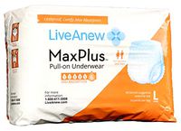 LiveAnew Pull-on Disposable Underwear for Adult Women (Large 1 Bag)