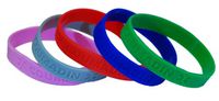 5-Pack of Adult Size Coumadin Medical Alert Silicone Bands Bracelets 8 Inch Size