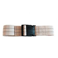 SafetySure Pinstripe Gait Belt, Patient Transfer and Walking Gait Belt with Plastic Buckle for Caregiver, Nurse, Therapist, 54", Pack of 6