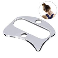 Guasha Massage Plate, Stainless Steel Gua Sha Massage Tool for Small to Large Sized Muscles, Easy to Grip Handle and No More Sore Fingers