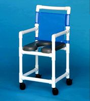Comfort Shower Chair with 4" Heavy Duty All Locking Casters