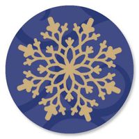 Snowflake Christmas Envelope Seals- Set of 72 Holoiday Envelope Stickers