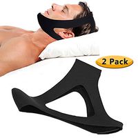 Cofolife 2 Pack Anti Snoring Chin Strap Triangular Belt Head Band for Snore Resistance