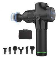 Massage Gun Deep Tissue Percussion Muscle Massage for Pain Relief, Handheld Electric Body Massage, Adjustable 20 Speeds Vibration Super Quiet Back Massage (6 Heads Replaceable)