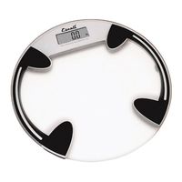Escali B180RC-Glass Platform Bathroon Scale-Round