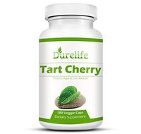 Tart Cherry Extract Supplement 180 Count 1,000 mg per Veggie Capsule by DureLife, It is Non GMO - Gluten Free and Full of Antioxidants and Flavonoids, Support Immune System Muscles and Joint Health