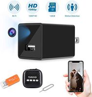 Hidden Camera, Mini USB Hidden Camera, 1080P HD Hidden Camera Charger, Wide-Angle Lens Home Security Camera, Baby Camera with Activity Detection Alert, Hidden Camera WiFi with Phone APP, Nanny Cam