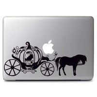 Cinderella Pumpkin Carriage for MacBook Air Pro Laptop Vinyl Decal Sticker