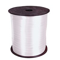 Da.Wa Decorative Balloon Strap Curling Crimped Ribbon Roll Gift Wrapping Ribbon String Craft Ribbon for Sewing Crafts(White)