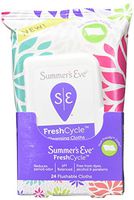 Summer's Eve FreshCycle Cleansing Cloths | Reduces Period Odor | 24 Count