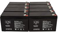12V 9Ah Sealed Lead Acid (SLA) Replacement Battery for APC UPS Computer Back Up (8 Pack)