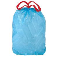 Large And Sturdy (50-Count) 30 Gal. Blue Recycling Bags, Constructed Of Premium, Plastic, Great For Residential Or Commercial Clean-Up Purposes Features Drawstring Closure