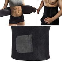 muxiao Sweat Belt Marvellous Waist Trimmer Durable Black Polyester Fiber Gym Sport Goods