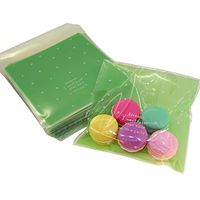White Polka Dot Candy Cookie Party Gift Wrapping Treat Bags, 95~100 Count, Mix Color (Green)
