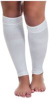 Remedy Calf Compression Sleeve Socks, White, Medium