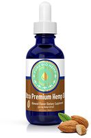 Organic Hemp-Oil-Extract Drops with MCT-Coconut-Oil 500mg - Almond Flavor Pure Hemp Seed Oil 1 oz