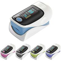 Pulse Oximeter Fingertip Blood Pressure Monitor, Portable Oxygen Concentrator, Health Instrument, Heart Rate Monitor, for Adults, Random Color
