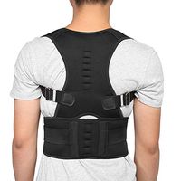 Back Posture Corrector, Comfortable Lumbar Support Belt for Adult and Children Shoulder Support Wrap with Adjustable Straps for Upper and Lower Waist Prevent Humpback Protects Lumbar Spine (S)