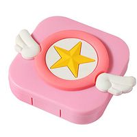 Contact Lens Case Contact Lens Applicator Portable Contact Lenses Container Holder Glasses Storage Box Eye Care Kit with Mirror for Home and Travel