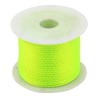 uxcell Nylon Festival Ornament Chinese Knot Braided Bracelet Cord String Rope 39 Yards Fluorescent Green