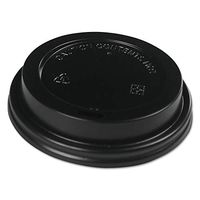 Boardwalk HOTBL1020 Hot Cup Lids, Fits 10-20 oz Hot Cups, Black, 1000/Carton