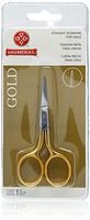 Gold Nail Scissors 3 1/2" Straight Blades Stainless Steel