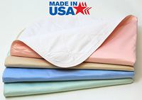 4 Pack - 34x36 Waterproof Reusable Incontinence Underpads/Washable Incontinence Bed Pads - Green, Tan, Pink and Blue - Great for Adults, Kids and Pets