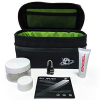 Sky Walker Bamboo Charcoal Filter Odor Smell Proof & Waterproof Stash Bag - Medium 8" L x 3.5" W x 3.75" H