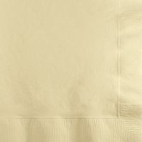 Creative Converting Paper Napkins, 2-Ply Beverage Size, Ivory Color, 200-Count Packages (Pack of 6)