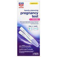 Rite Aid Pharmacy One Step Pregnancy Test, Includes 2 Tests | Results in just 2 Minutes