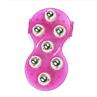 Kedelak Massager Glove,7 Beads Massager Whole Body Body Meridian Brush Hand Held Massager for Muscle Back Neck Joint Foot Shoulder Leg Pain Relief 360° Roller Metal Roller Ball Beauty Body Care (B)