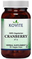 Kovite Kosher Cranberry 400 mg. 100% Vegetarian - 90 Vegetable Capsules