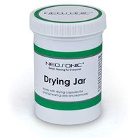 Hearing Aid Drying Jar, Dryer and Dehumidifier Set Simply Works for Hearing Amplifier, Easy Operation and Maintain, 2 Drying Capsules Included