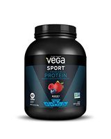 Vega Sport Protein Powder Berry (45 Servings, 67 Ounce (Pack of 1)) - Plant Based Vegan Protein Powder, BCAAs, Amino Acid, Tart Cherry, Non Dairy, Keto-Friendly, Gluten Free,  Non GMO, NSF Certified