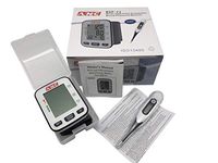 ANC Fully Automatic Wrist Blood Pressure Cuff Monitor ● Bonus Digital Thermometer Included
