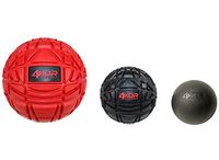 Ultimate Massage Balls & Lacrosse Ball Physical Therapy Set - Deep Tissue Trigger Point Myofascial Release Tools - Back, Shoulder & Foot Muscle Massager Kit - Enhanced Gripping Mobility Rubber Balls