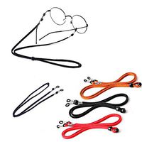 Soft Glasses Strap Anti-Slip Silicone 6 Pcs with Black Ear Grip Hooks 4 Pairs Soft Eyewear Retainer Eyeglasses Holder (Color, 6 Color Silicone Glasses Strap)