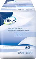 Tena Washcloth 10 X 13-1/4 Inch White Disposable, 74499 - Pack of 50