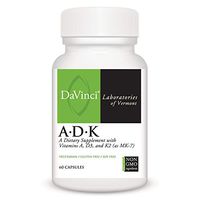 Davinci Laboratories - A.D.K, Vitamins A, D and K Support Bone Health and Calcium Absorption, 60 Capsules, Non-GMO Ingredients