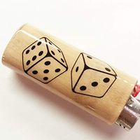 Dice Lighter Case Holder Sleeve Cover Fits Bic Lighters
