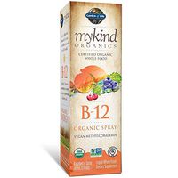 Garden of Life B12 Vitamin - mykind Organic Whole Food B-12 for Metabolism and Energy, Raspberry, 2oz Liquid 2 PACK