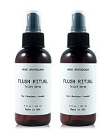 Muse Bath Apothecary Flush Ritual - Aromatic & Refreshing Before You Go Toilet Spray, 4 oz, Infused with Natural Essential Oils - Aloe + Eucalyptus + Lavender, 2 Pack
