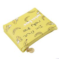 Meolin Zero Purse Girl zipper zero wallet coins key bags,Yellow banana,As description